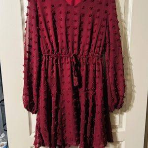 New burgundy dress